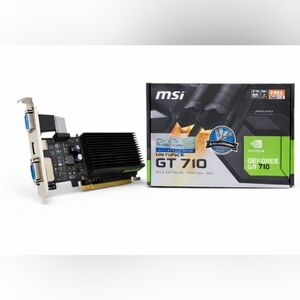 MSI NVIDIA GeForce GT 710 2GB DDR3 Low Profile Graphics Card